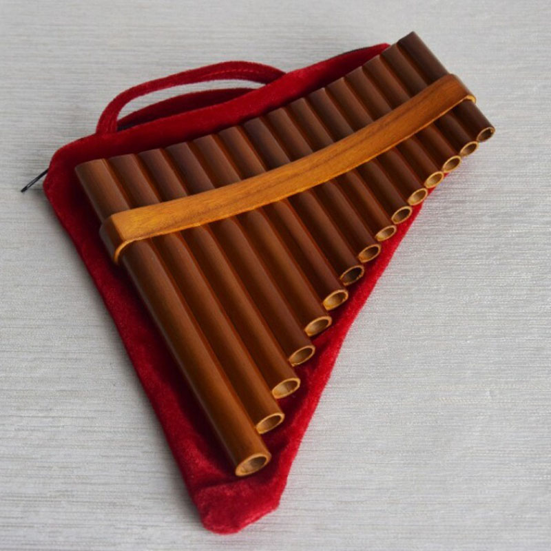 Musical Instrument I Play - 15 pijpen Bamboe Panfluit C/G Key