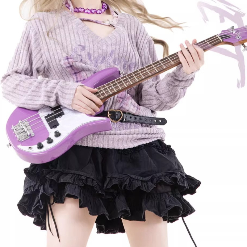 Musical Instrument Types - 4-snarige 24-fret draagbare reis MINI elektrische