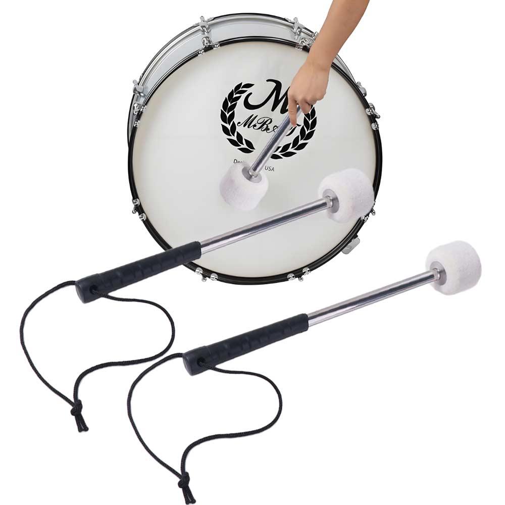 Musical Instrument Mallet - Roestvrijstalen basdrumhamer Hangend touw Ergonomie Handvat