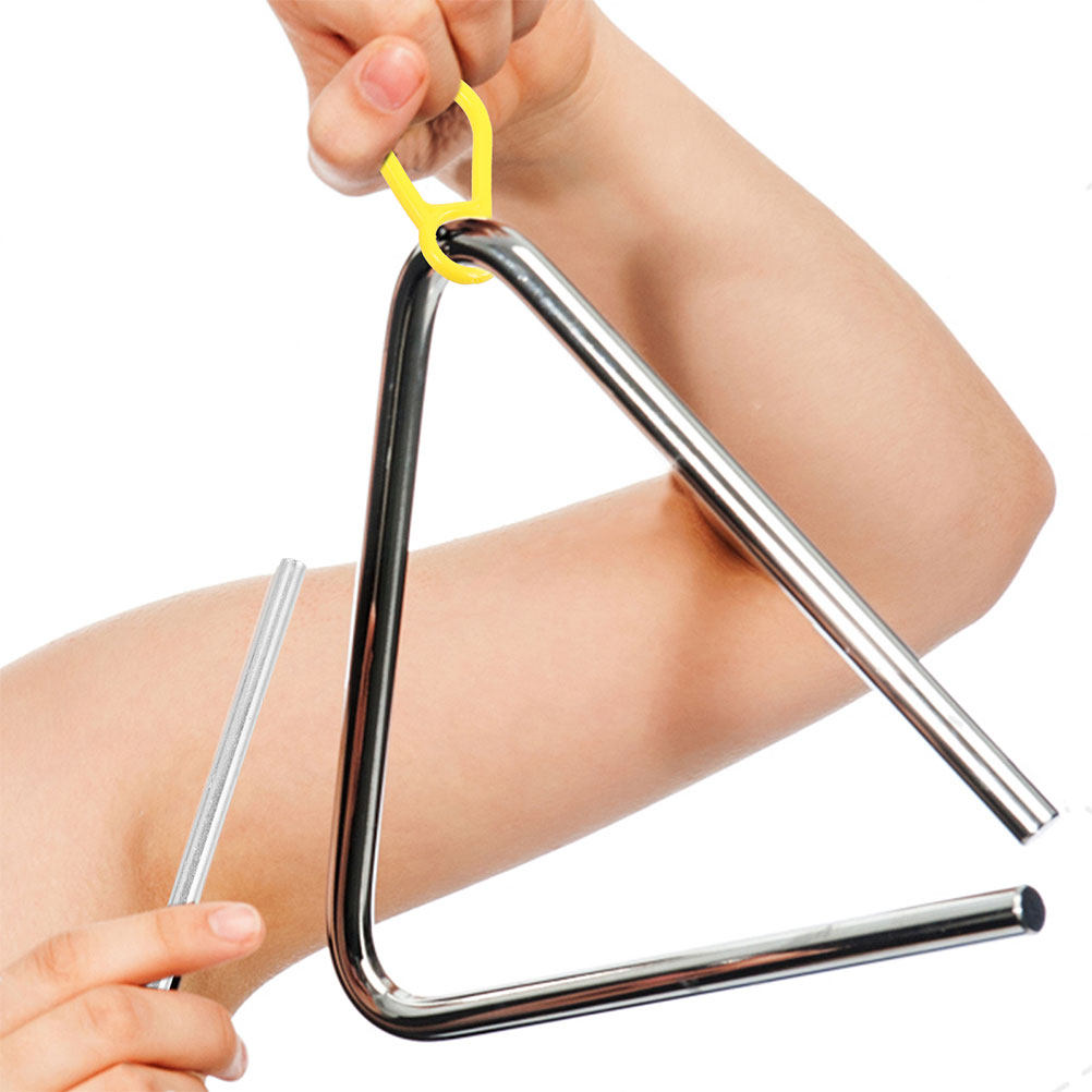 Musical Instrument Mallet - 2 stuks driehoekige ijzeren percussiestokken Stabiliteitshandvat