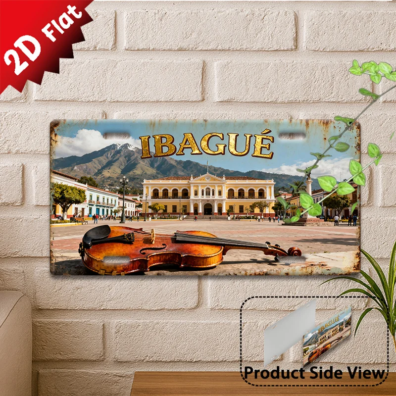 Musical Instrument Sign - 1 stuk Ivague Muziekthema Metalen Wandbord