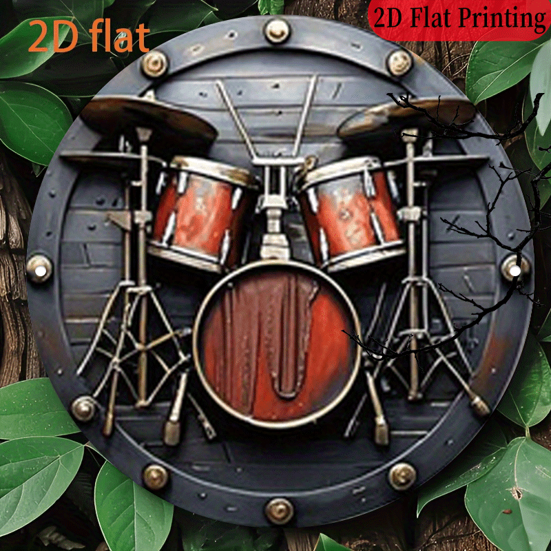 Musical Instrument Sign - 2D plat, 1pc, 20,32x20,32 cm 2D