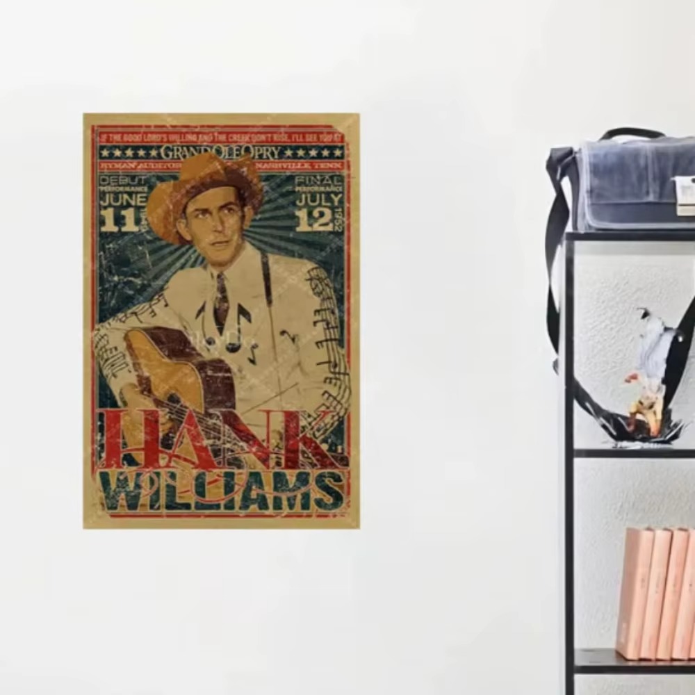Hank Williams metalen bord Ret - Musical Instrument Sign recensie en prijs