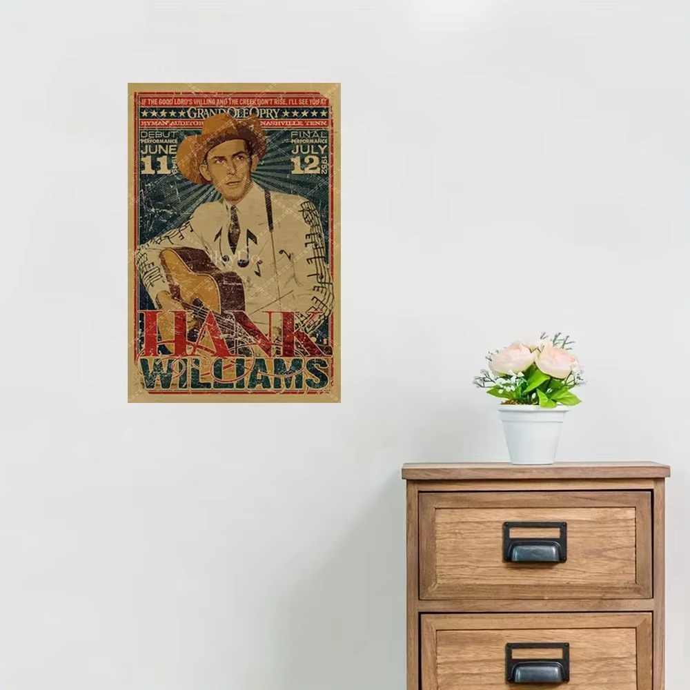 Hank Williams metalen bord Ret - Musical Instrument Sign recensie en prijs