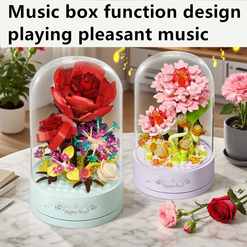 Bouwsteen Muziekdoos Bloemvorm - Musical Instrument Park recensie en prijs