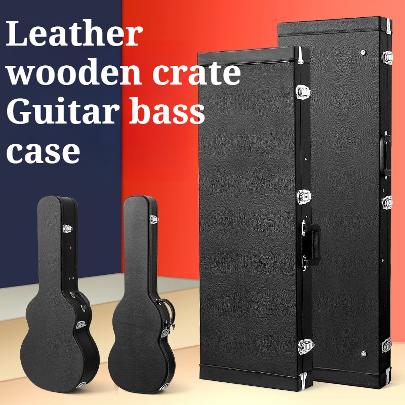 Lederen houten elektrische git - Musical Instrument Box recensie en prijs