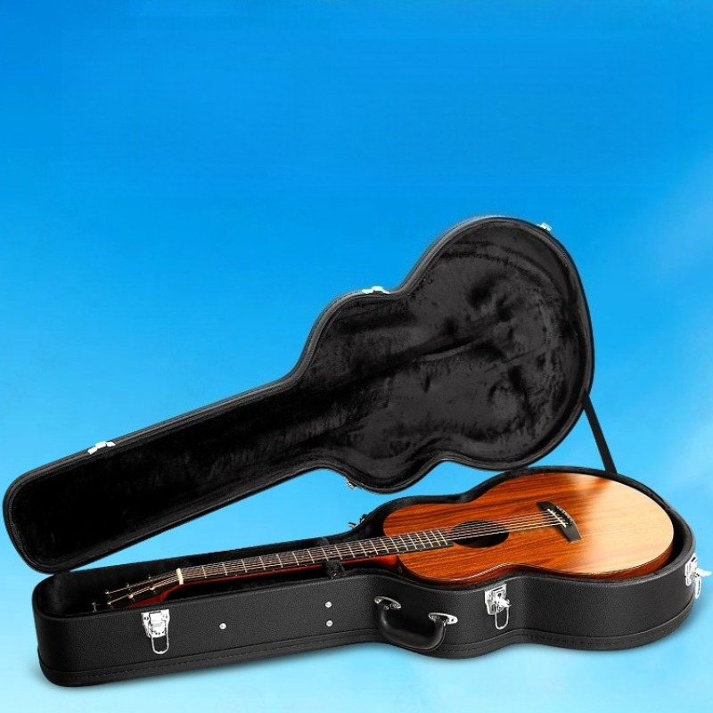 Lederen houten elektrische git - Musical Instrument Box recensie en prijs
