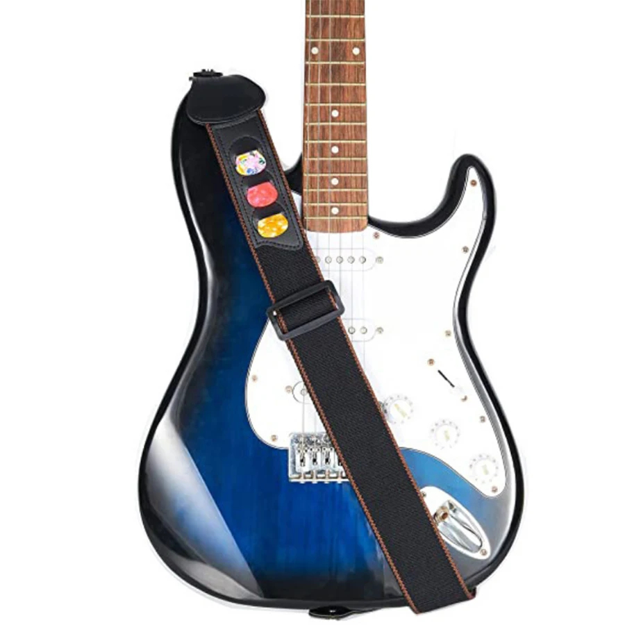 7 stks/set Gitaarband Zwart PU - Musical Instrument Types recensie en prijs