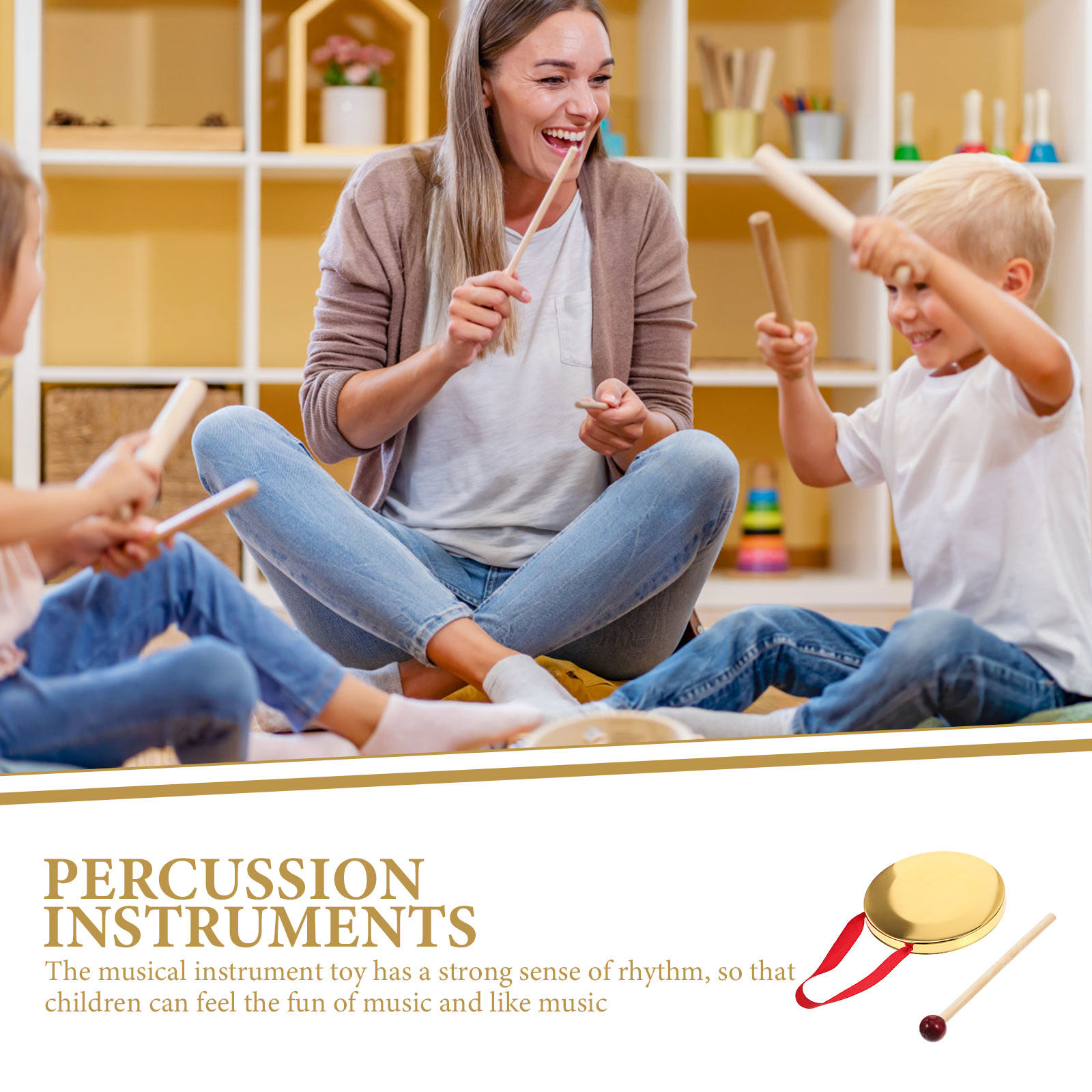 1 set kleine handgong van meta - Musical Instrument Mallet recensie en prijs