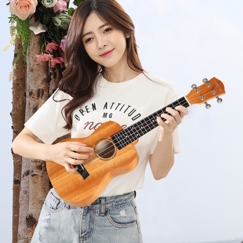 Ukulele 23-inch met perzikbloe - Musical Instrument Box recensie en prijs