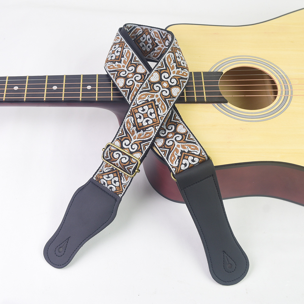 Gitaarband met geborduurde pri - Musical Instrument Types recensie en prijs