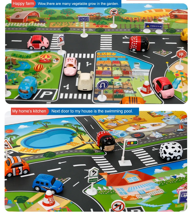 Baby Speelkleed Stad Verkeer P - Musical Instrument Park recensie en prijs