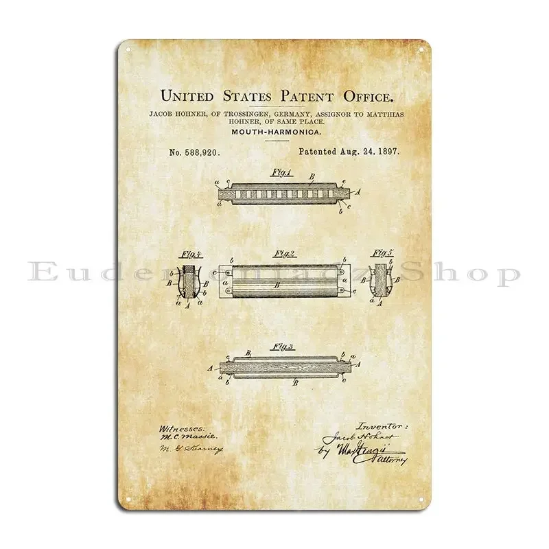 Hohner Harmonica Patent Player - Musical Instrument Sign recensie en prijs